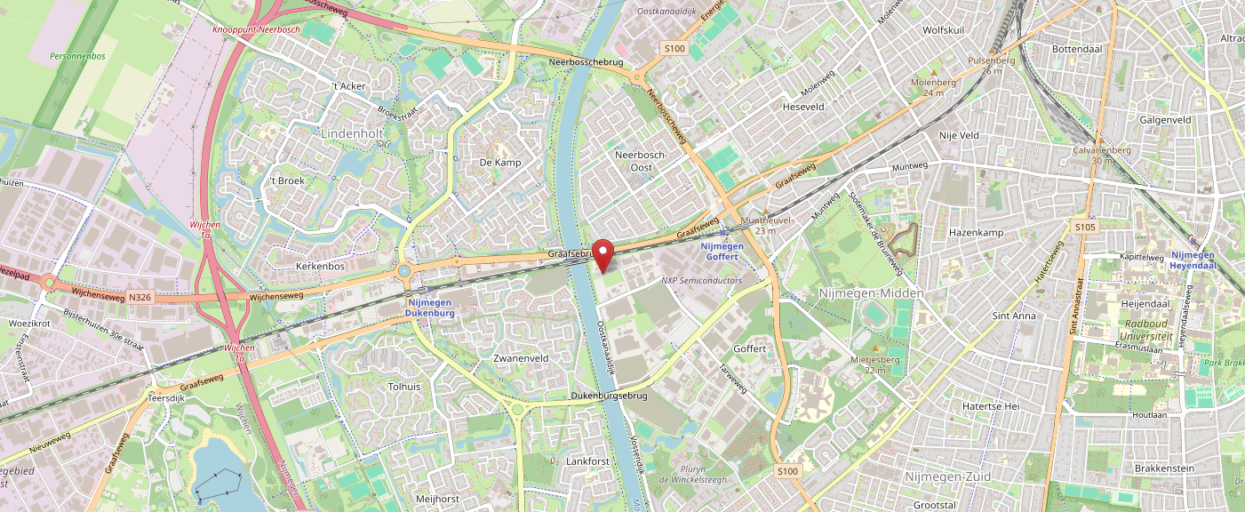 Openmaps kaart met locatie van Anderszo kantoor